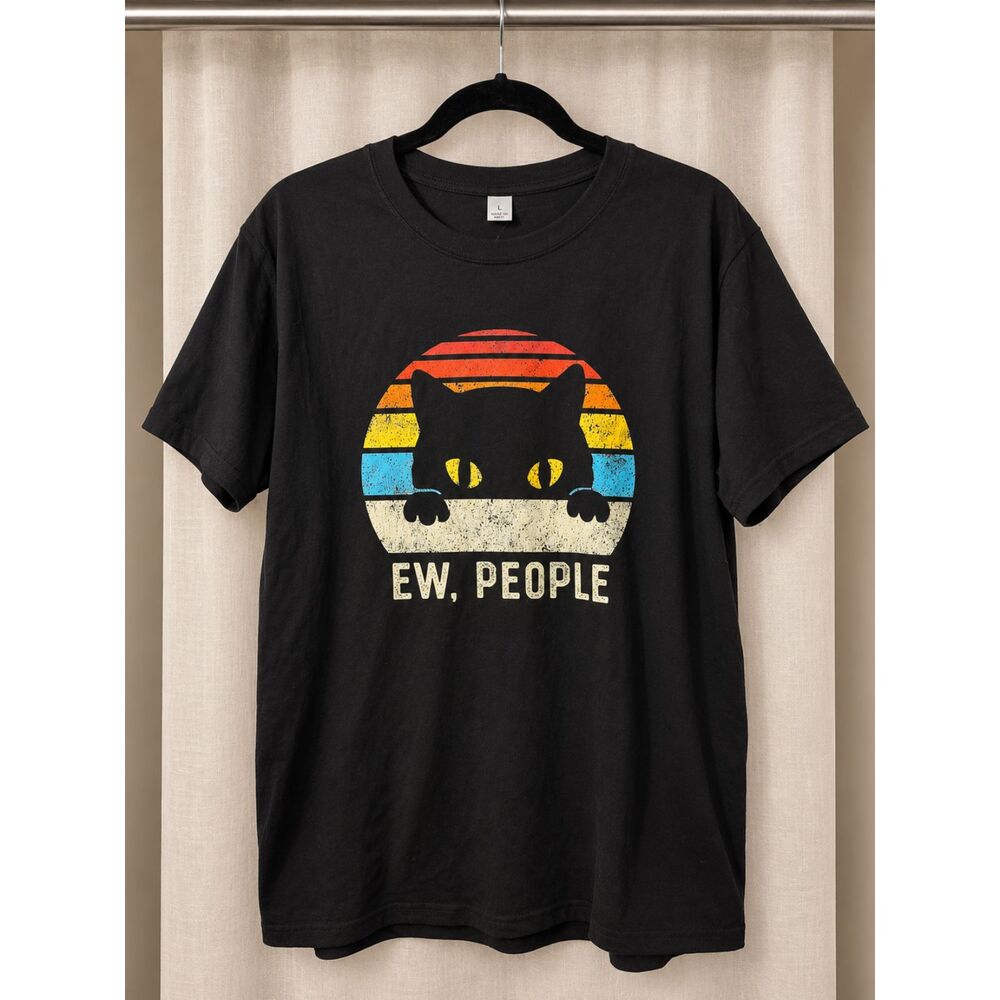 “EW, PEOPLE” Cat Graphic Tee